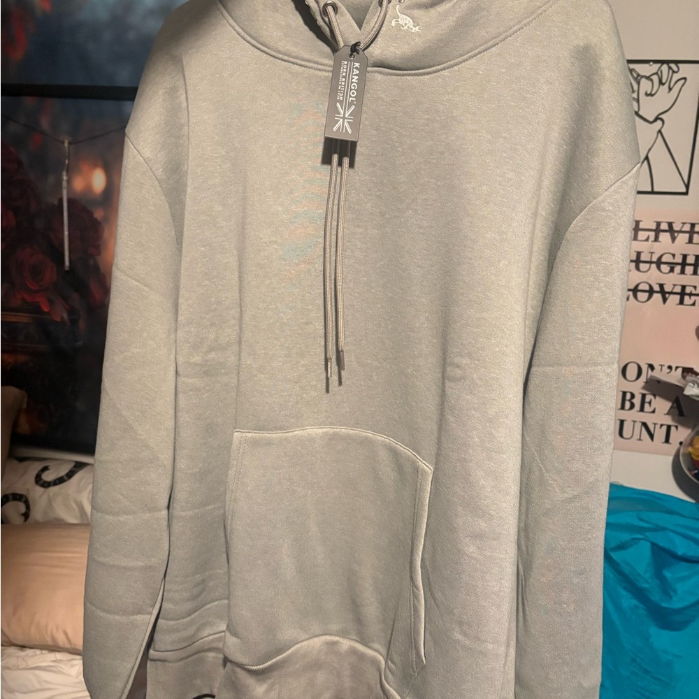 Kangol Men's Gray Hoodie Sweater